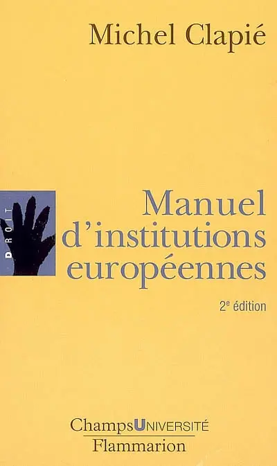 Manuel d'institutions européennes