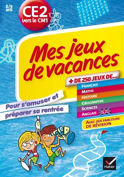 Mes jeux de vacances du CE2 vers le CM1, 8-9 ans