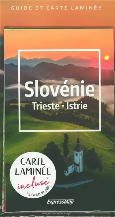 Slovénie, Trieste, Istrie : guide et carte laminée