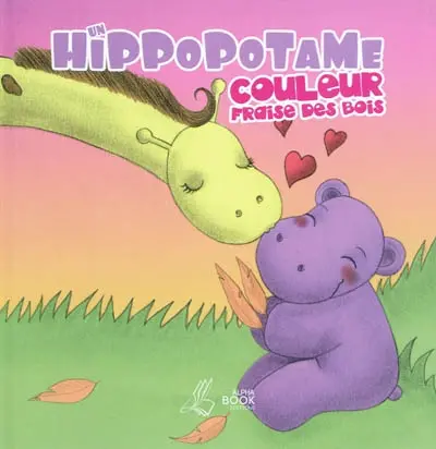 Un hippopotame couleur fraise des bois