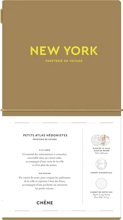 New York : papeterie de voyage