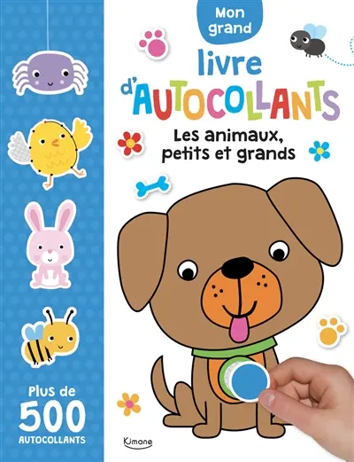 Mon grand livre d'autocollants : animaux familiers