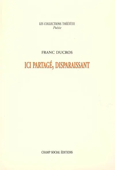 Ici partagé, disparaissant