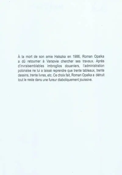 L'inventaire des destructions