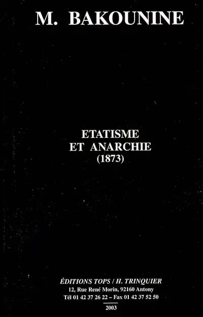 Etatisme et anarchie : (1873)