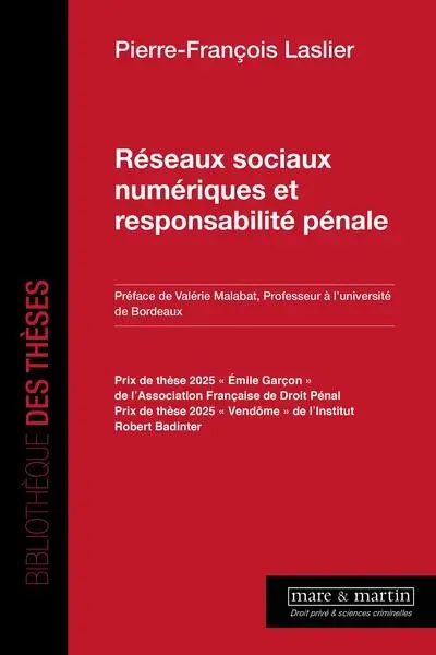 Réseaux sociaux numériques et responsabilité pénale