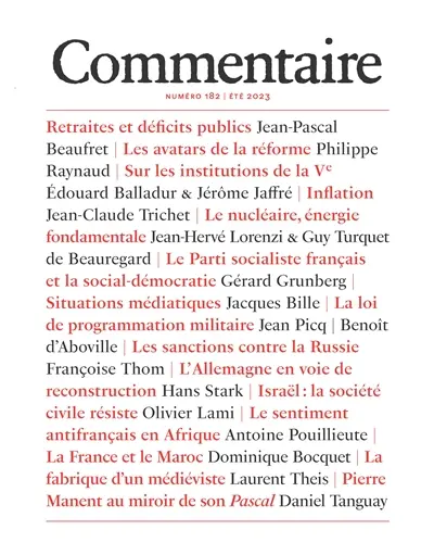 Commentaire, n° 182