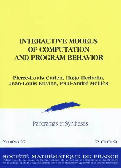 Interactive models of computation and program behavior