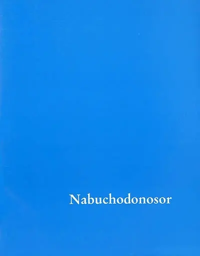 Nabuchodonosor : une revue-affiche 1969-1972