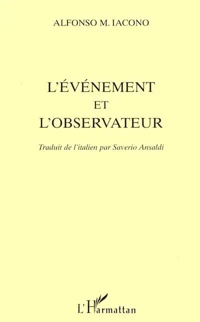 L'événement et l'observateur