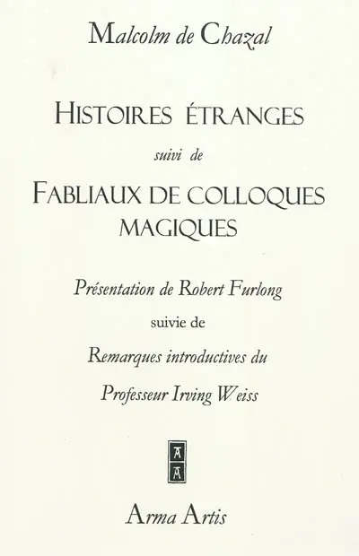 Histoires étranges. Fabliaux de colloques magiques