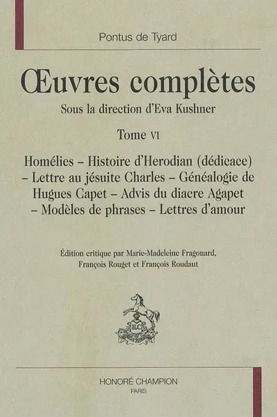 Oeuvres complètes. Vol. 6
