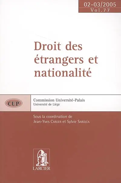 Droit des étrangers et nationalité