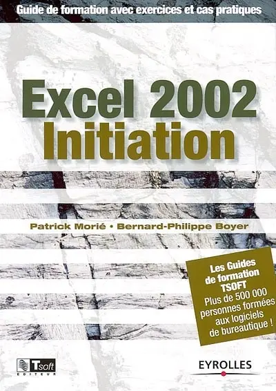 Excel 2002 initiation : guide de formation avec exercices et cas pratiques