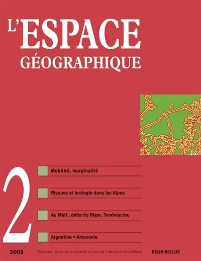 Espace géographique, n° 2 (2002)