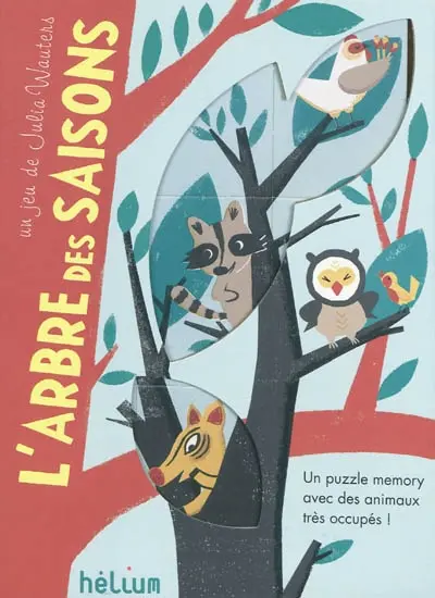 L'arbre des saisons : un puzzle memory avec des animaux très occupés