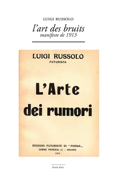 L'art des bruits : manifeste de 1913. L'arte dei rumori