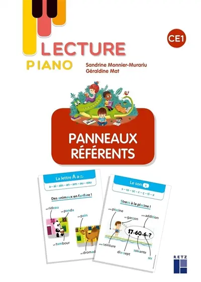 Lecture piano CE1 : panneaux référents