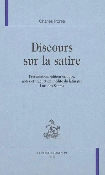 Discours sur la satire