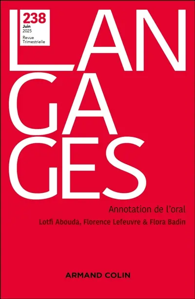 Langages, n° 238. Annotation de l'oral