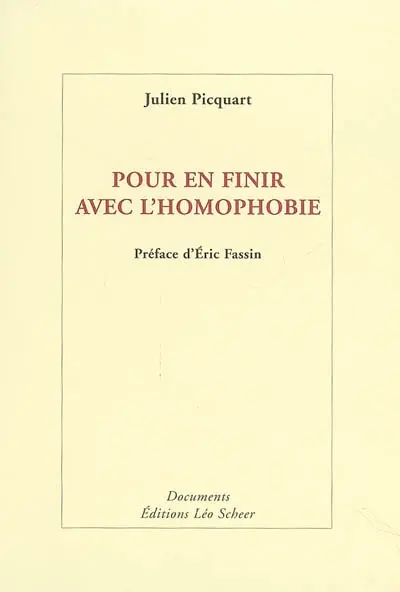 Pour en finir avec l'homophobie