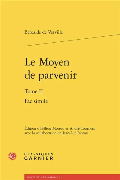 Le moyen de parvenir. Vol. 2. Fac simile