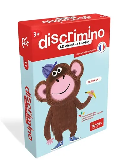 Les animaux rigolos : pour développer sa discrimination visuelle en s'amusant, 12 jeux en 1 : 3 +