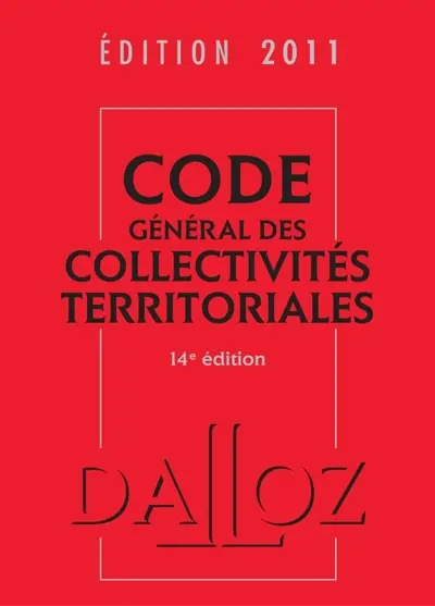 Code général des collectivités territoriales