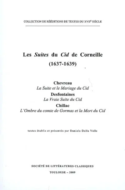 Les suites du Cid de Corneille (1637-1639)