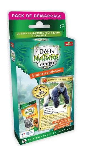 Gorilles : à toi de les défendre ! : un deck de 40 cartes prêt à jouer + 1 booster
