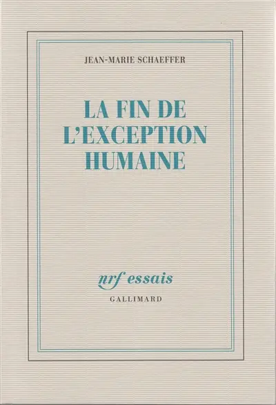 La fin de l'exception humaine