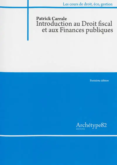 Introduction au droit fiscal et aux finances publiques : 2013-2014