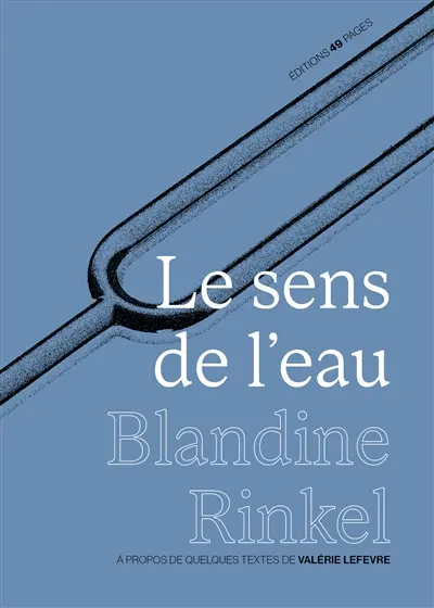Le sens de l'eau : à propos de quelques textes de Valérie Lefevre