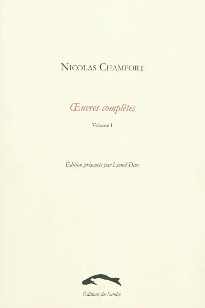 Oeuvres complètes. Vol. 1