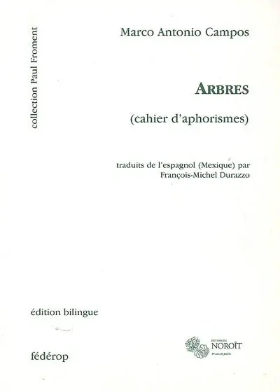 Arbres : cahier d'aphorismes