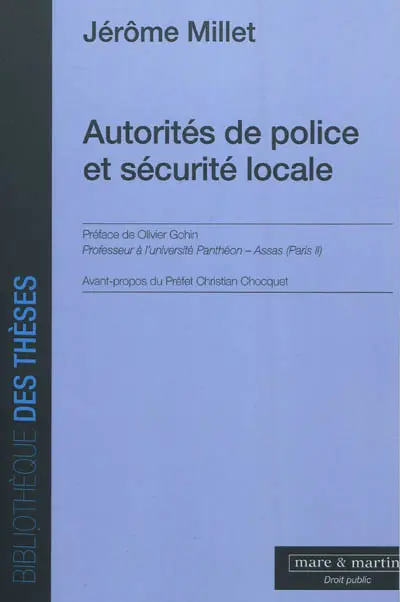 Autorités de police et sécurité locale