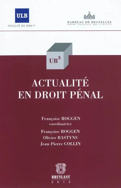 Actualité en droit pénal