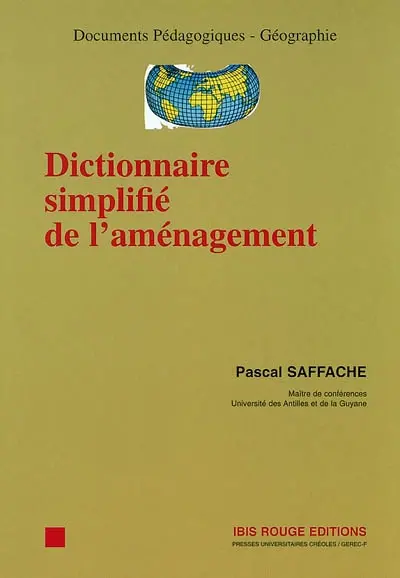 Dictionnaire simplifié de l'aménagement
