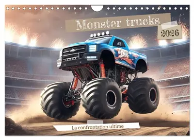 Monster trucks La confrontation ultime (Calendrier mural 2026 DIN A4 vertical), CALVENDO calendrier mensuel : Les incroyables performances des monster trucks.