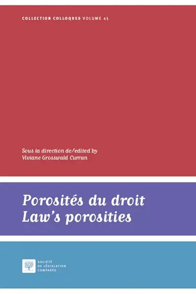 Porosités du droit. Law's porosities