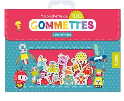 Les robots : ma pochette de 100 gommettes