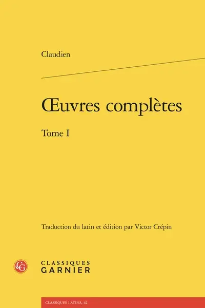 Oeuvres complètes. Vol. 1