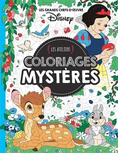 Les grands chefs-d'oeuvre Disney : coloriages mystères