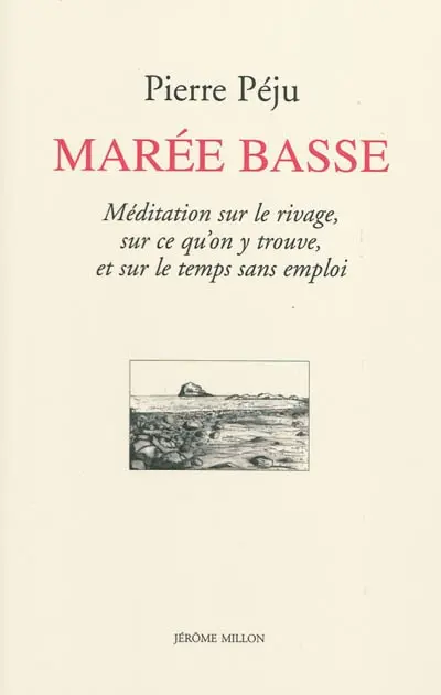 Marée basse : méditation sur le rivage, sur ce qu'on y trouve, et sur le temps sans emploi