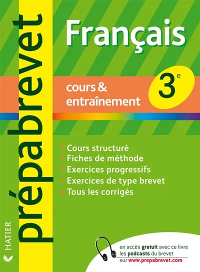 Français 3e : cours et entraînement