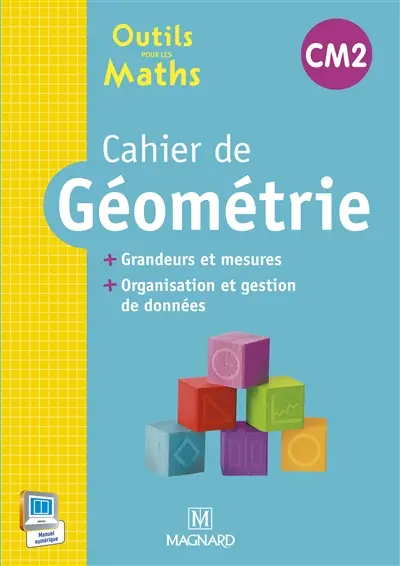 Outils pour les maths CM2 : cahier de géométrie : grandeurs et mesures, organisation et gestion de données