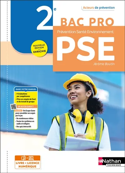 Prévention, santé, environnement, PSE, 2de bac pro