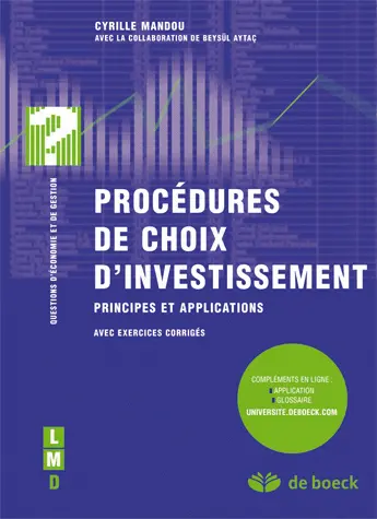 Procédures de choix d'investissement : principes et applications
