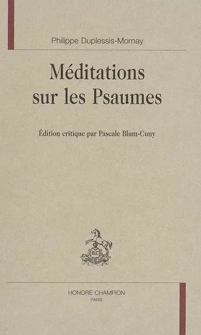 Méditations sur les psaumes