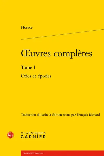 Oeuvres complètes. Vol. 1